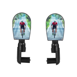 Retrovisor Bicicleta Espelho Curto Para Guidão Articulado Ajustável Gira 360° Universal Bike