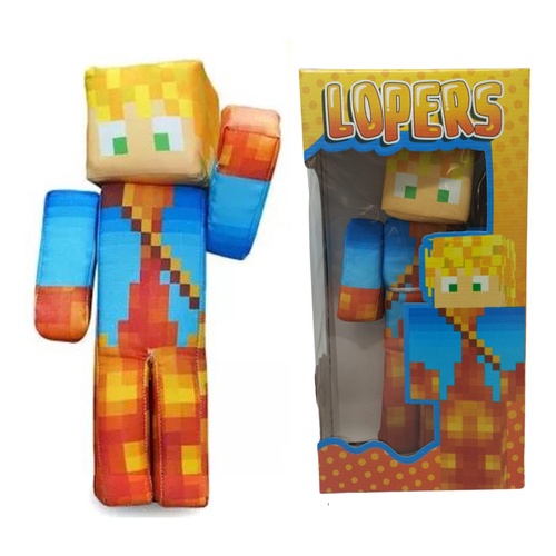 Boneco Minecraft Lopers 35cm Streamers Articulado Original