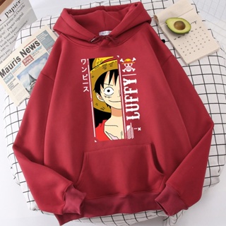 Hot Comics One Piece Luffy Impressão Gráficos Hoodies Das Mulheres