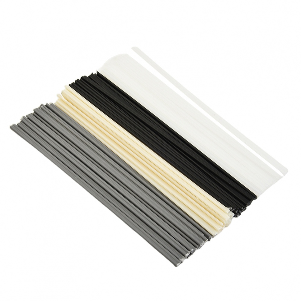 Kit Varillas Soldadura Plástico 106 Unidades - ABS, PP, PE, PVC, TPO, PC, PA, Con Papel De Lija Y Red, Para Reparación De Parachoques, Tuberías Y Más Varillas De Soldadura Plástico