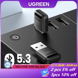 Adaptador UGREEN USB Bluetooth 5.3 5.0 Receptor Sem Fio Dongle Transmissor Para PC Windows 11 10 8.1 7 Fone De Ouvido Estéreo