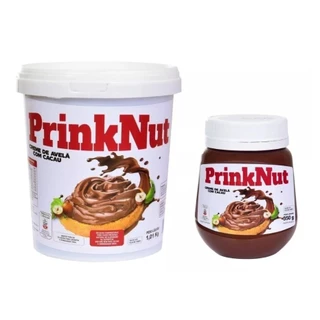 Creme De Avelã Com Cacau PrinkNut 350g ou 1Kg Chocolate