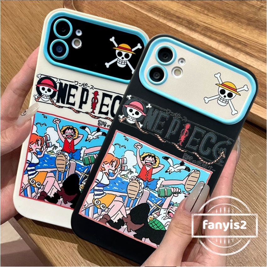 Caixa Para iPhone 15 11 12 13 14 Pro Max X Xr Xs 8 7 6 Mais SE ONE PIECE Macaco D.Luffy Capa Traseira Macia