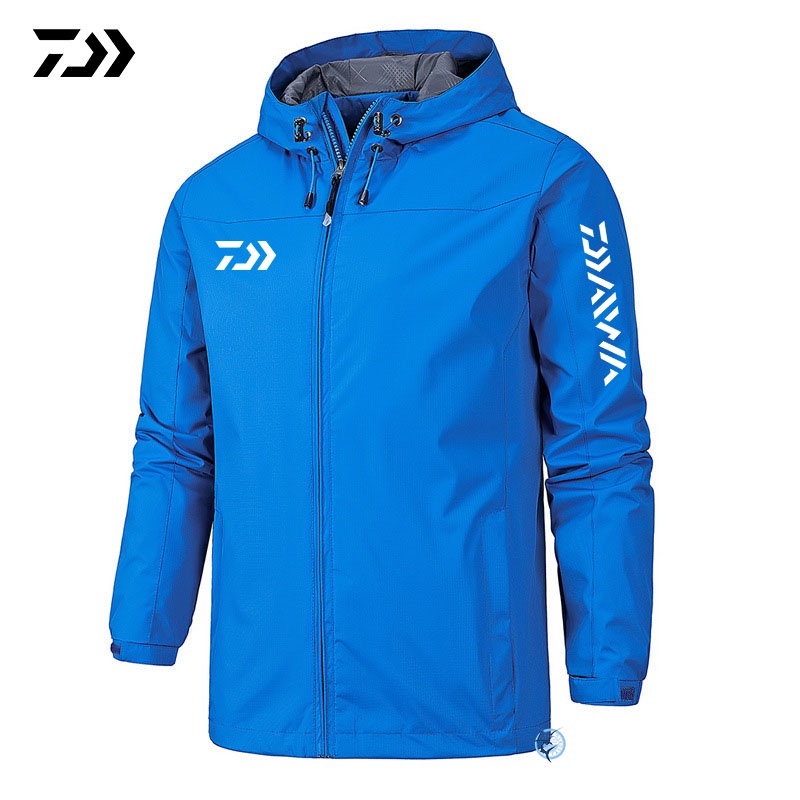 Nova Daiwa Fishing Jacket Spring Autumn Thin Hooded Solid Black