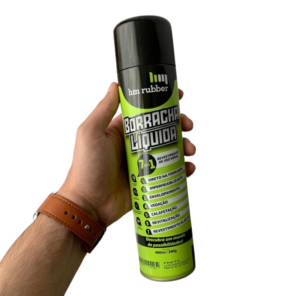 Spray Impermeabilizante com acabamento Emborrachado Selante / Borracha  Líquida / Veda Infiltração