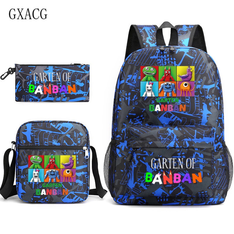 Jogo dos desenhos animados garten de banban escola mochila estudantes de  volta à escola meninos meninas mochila de viagem criança bookbag