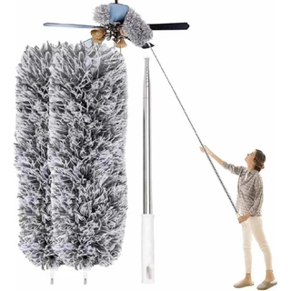 Espanador Telescópico Extensível Microfibra Teto Janelas Ventilador Novidade