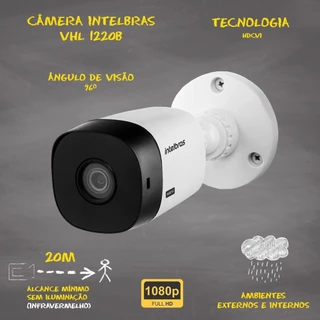 Kit CFTV 08 Câmeras VHL 1220 B MHDX 1016-C 1TB