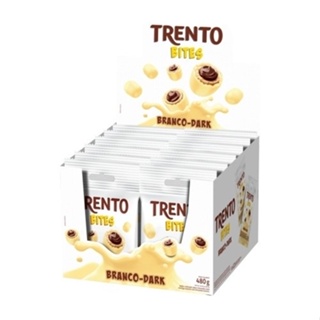 Chocolate Trento Bites Choc Branco Caixa 12 Unidades 40g