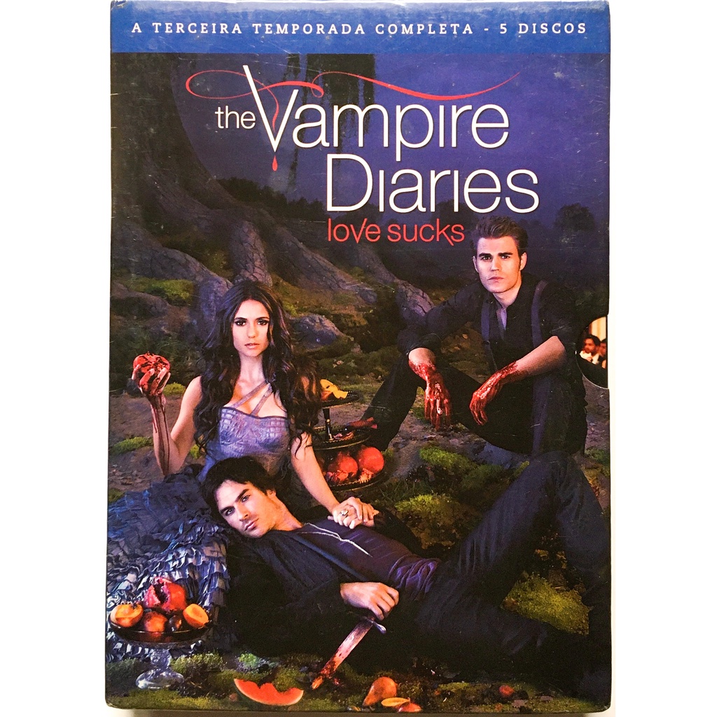 Box DVD The Vampire Diaries 3ª Temporada - original novo lacrado ...