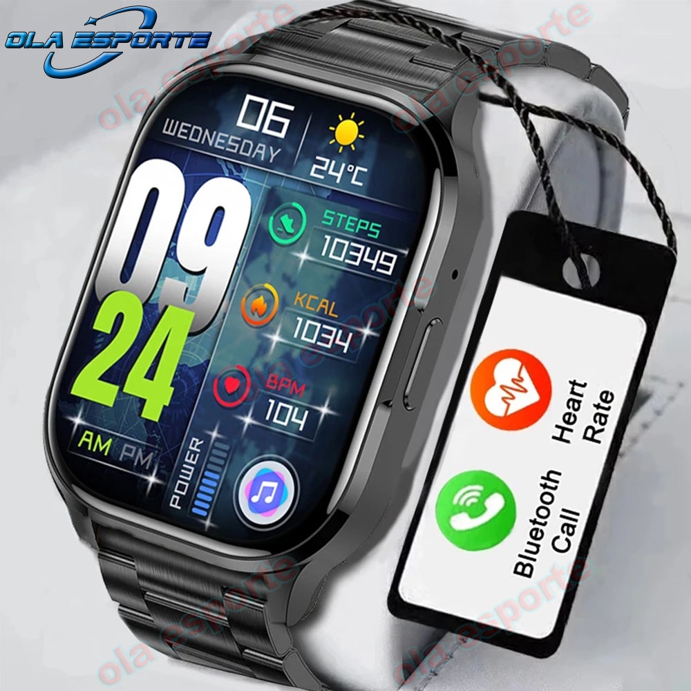 Novo Em 1 75 Tela Rel gio Smart Watch Homens Bluetooth Call Series 8 Digital Smartwatch Mulher Discagem Esportiva Diy Wristwatch