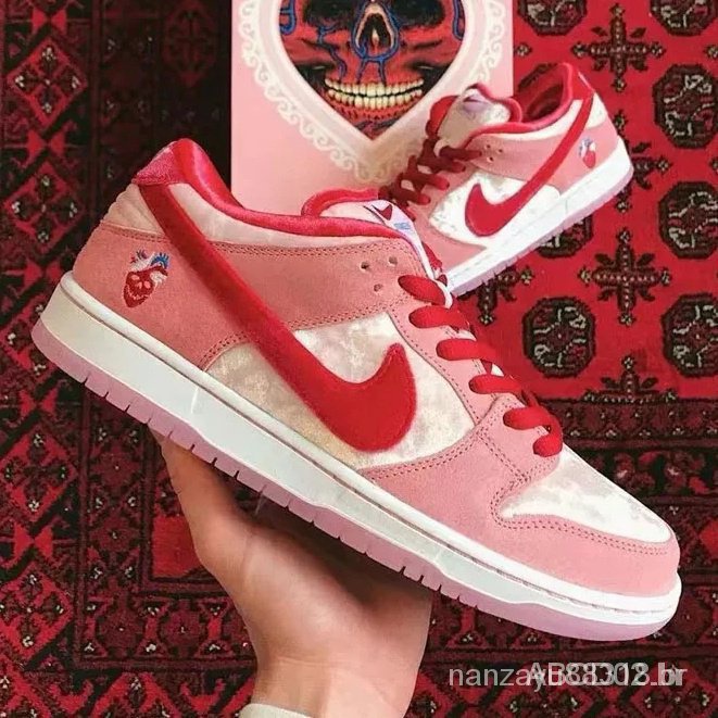 Nike AJ SB Dunk Low Pro Low-top tênis/dia dos namorados limitado para ...