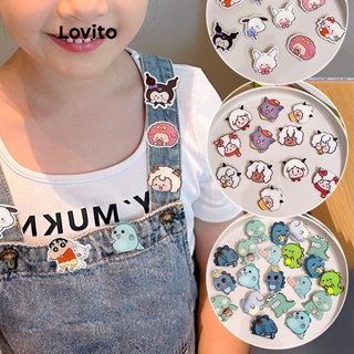 Lovito Bonito Padrão De Desenho Animado Sanrio Kurome Pin Broche De Acrílico Decore Broches Para Mulheres LFA11572