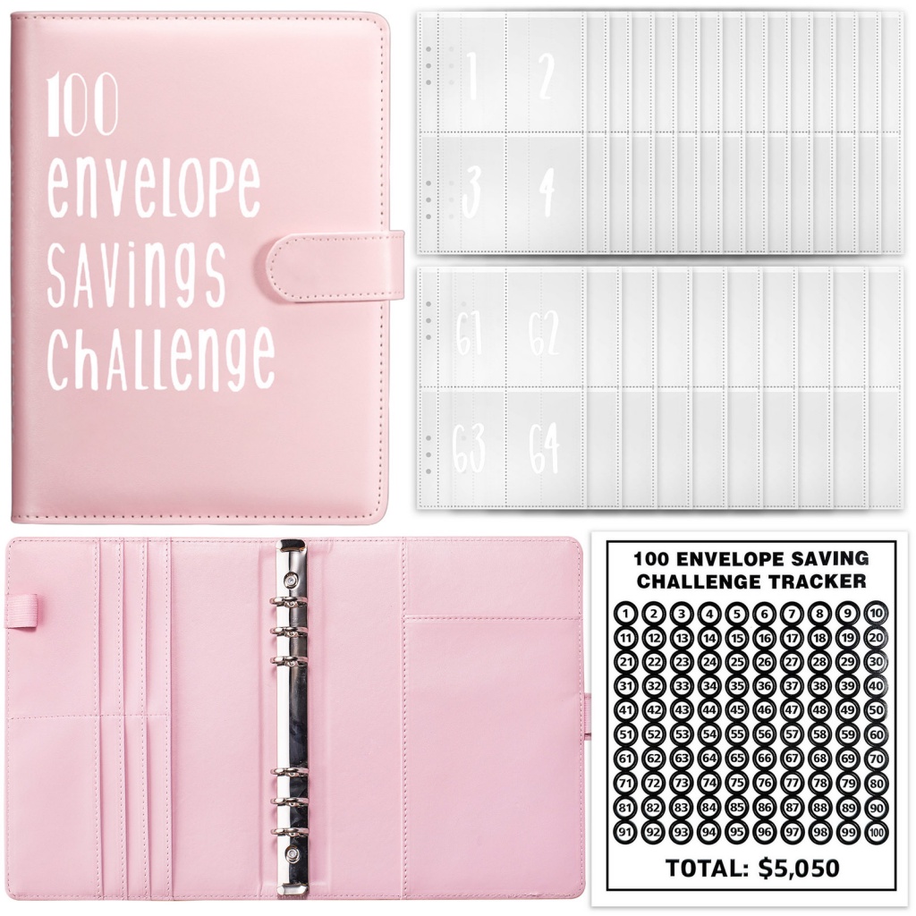Money Organizer Album Saving Challenge Binder Budget Planner with Cash ...