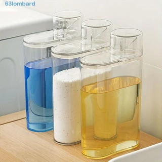 LOMBARD Dispensador De Amaciante De Roupas , Detergente Transparente À Prova De Vazamentos , Plástico Prático De Grande Capacidade Com Recipiente De Contas Perfumadas De Tampa Home