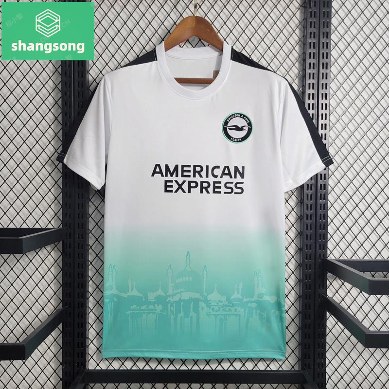 BLD Football Edição Limitada Camisa Da Equipe Masculina 23/24（Brighton & Hove Albion F.C.）