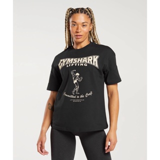 GYMSHARK Feminino Esportes Lazer Slim Camiseta de manga curta que absorve o  suor, secagem rápida e respirável, corrida de gola redonda, blusa de  fitness
