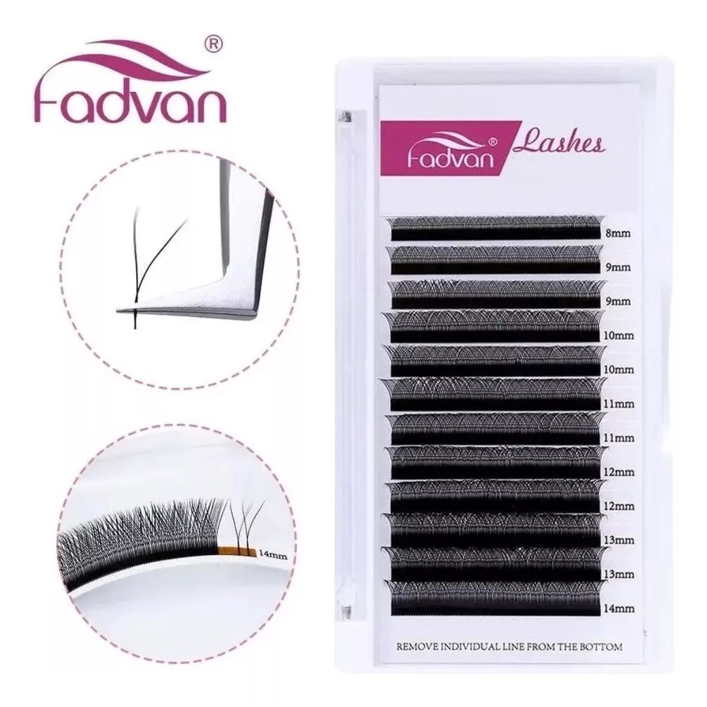 Cílios Y Y Fadvan Volume Brasileiro 0.07D Mix