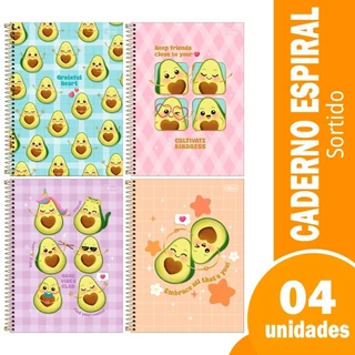Caderno Espiral Universitário Tilibra Abacute Capa Dura - 10 Matérias 160 Folhas - Embalagem com 4 Unidades em Oferta na Shopee