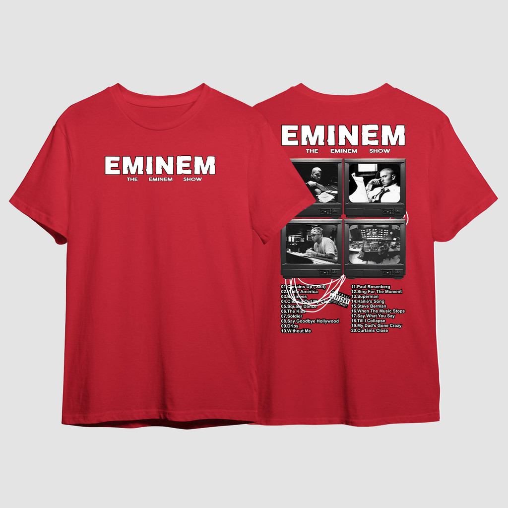Camiseta The Eminem Show Album Rapper Slim Shady Lp Graphic
