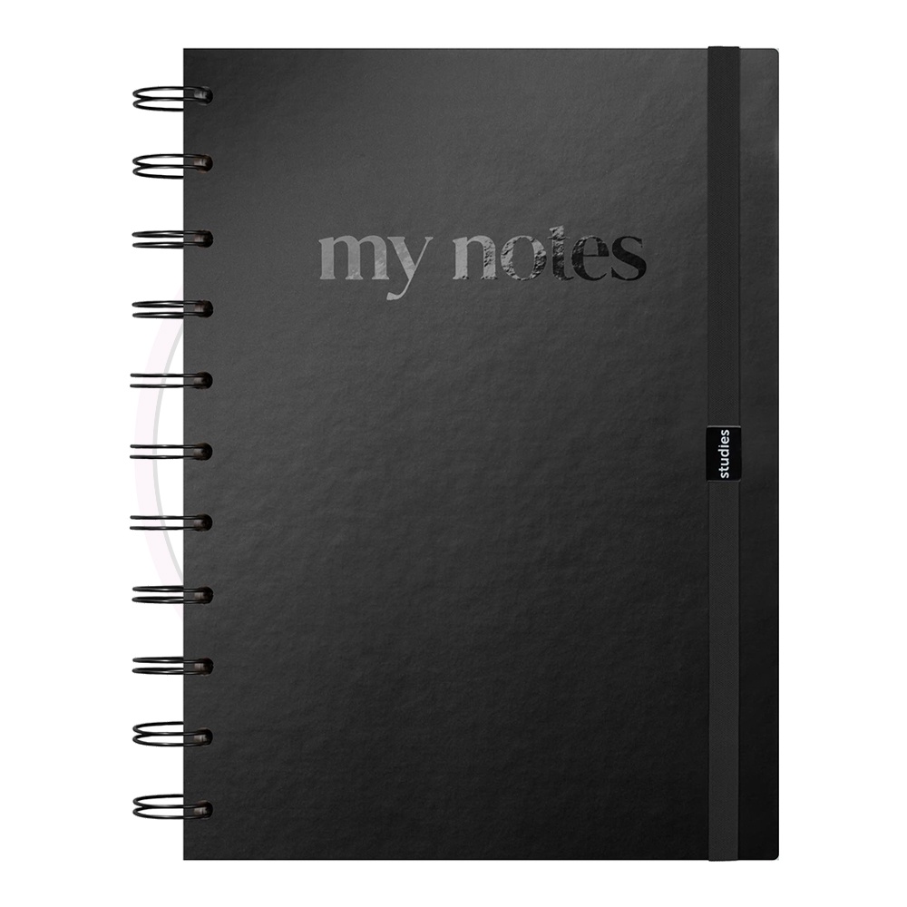 Caderno Reposicionável Universitário My Notes Black Studies - 1 UN