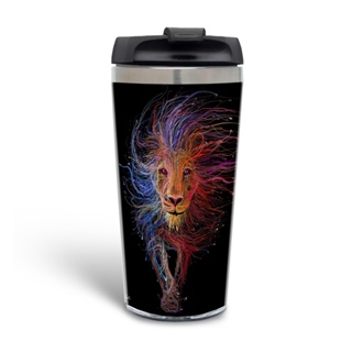 Copo Termico Personalizado Inox Leão Motivacional 450 ml