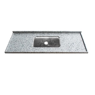 Pia de Granito Reto Simples 1,2m Branco Fortaleza Kasa Granito