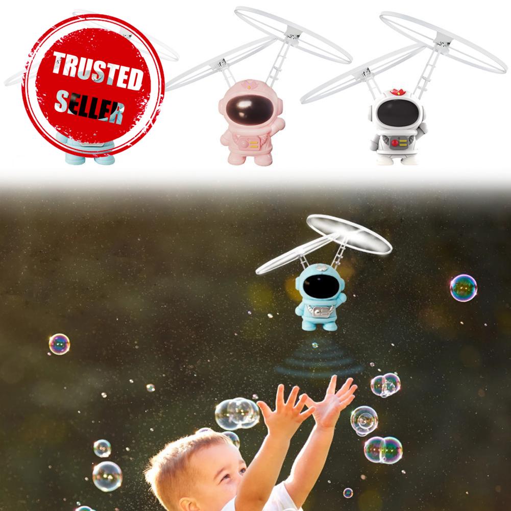 Brinquedo robô astronauta voador para crianças, Material ABS LED, Aircraft  Drone, Jogos ao ar livre, Gesto