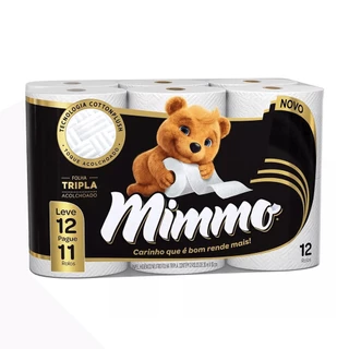Papel Higiênico Folha Tripla 20m Leve 12 Pague 11 6x12 Mimmo