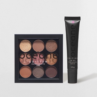 Kit Paleta de Sombras Pocket Nude + Hidratante Labial Magenta Lip Oil Océane Edition (2 Produtos)