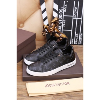 Louis Vuitton/Branco Marrom/Sapatos Masculinos/LV/2022ss/Treinador