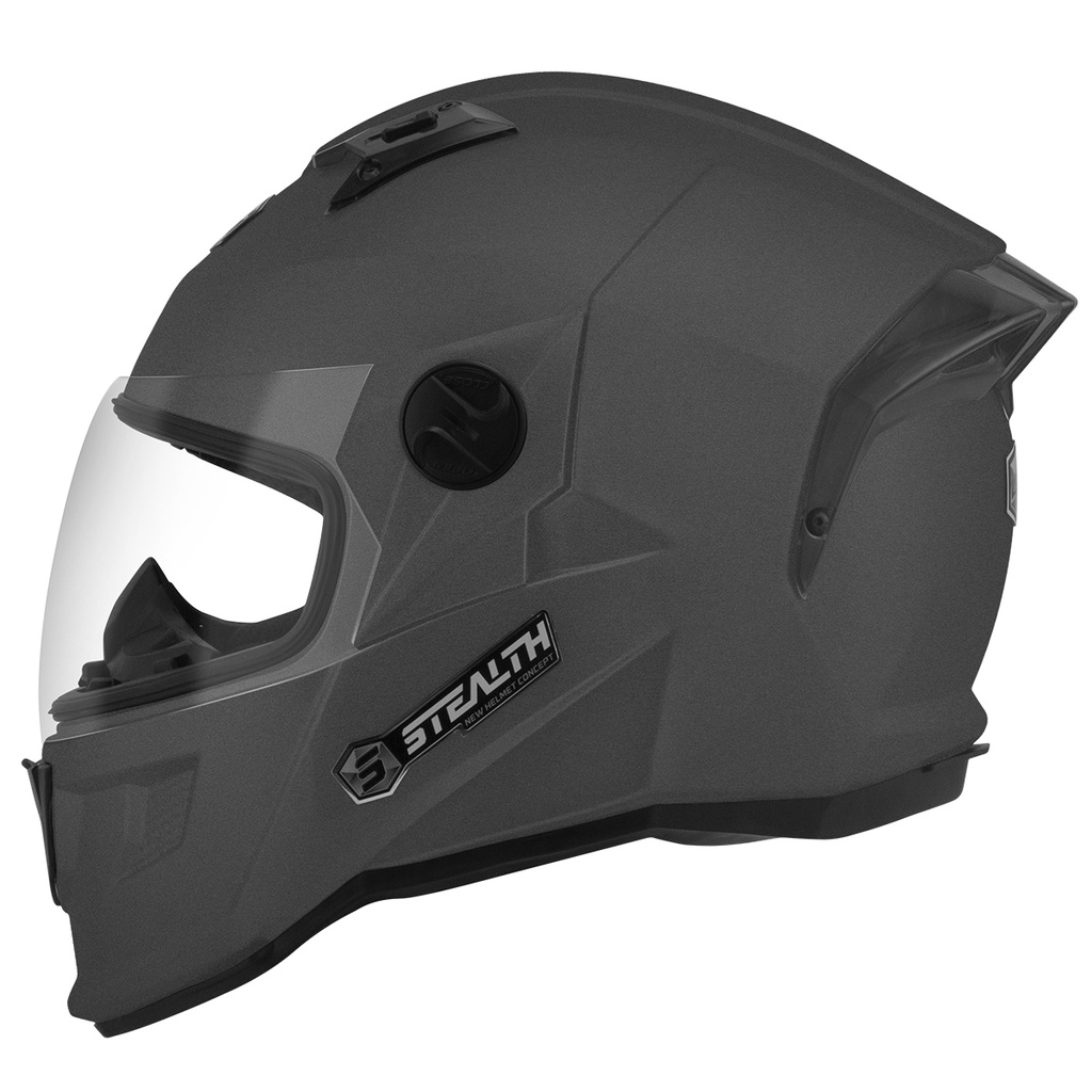 Capacete Moto Feminino Masculino Integral Fechado Pro Tork Stealth Solid Viseira Cristal Cor: Preto Fosco Promoção Tam. 56 58 60 62