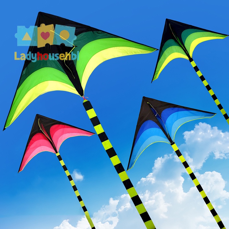 LAHG > Pipas De Pradaria Grandes Brinquedos Voadores Para Crianças Kite Flying Line Outdoor Sports Nylon Professional Kites Novo