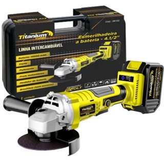 Esmerilhadeira A Bateria 4.1/2 21v Intercambiável Titanium