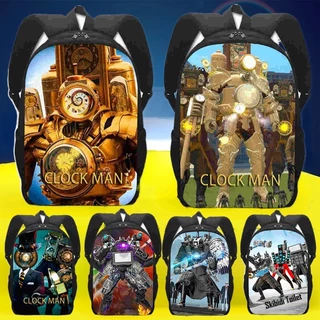 Mochila Infantil Skibidi Toilet 3D Desenhos Animados Escolar Mochilas Leve À Prova D'água