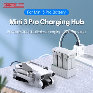 3 Solts Carregador De Bateria 3 Em 1 USB Dock Hub De Carregamento Rápido Para DJI Mini 3 PRO [covdes.br]