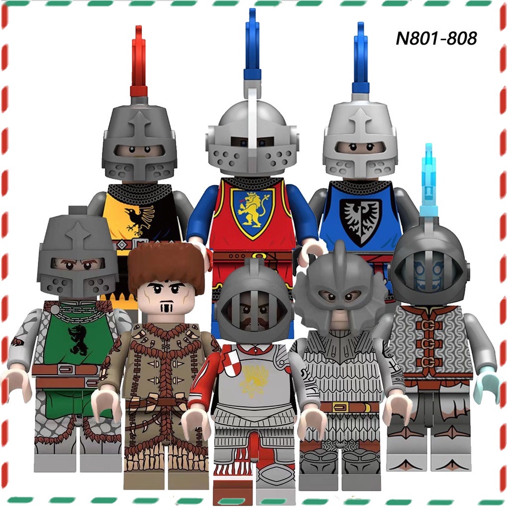 Montagem Brinquedos Educativos Castelo Medieval Minifiguras Do Cavaleiro Das Trevas Modelo Toy