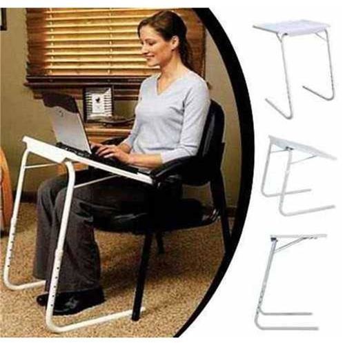 Mesa Encaixe Dobravel Modelo Novo Branca Multiuso Notebook. | Shopee Brasil