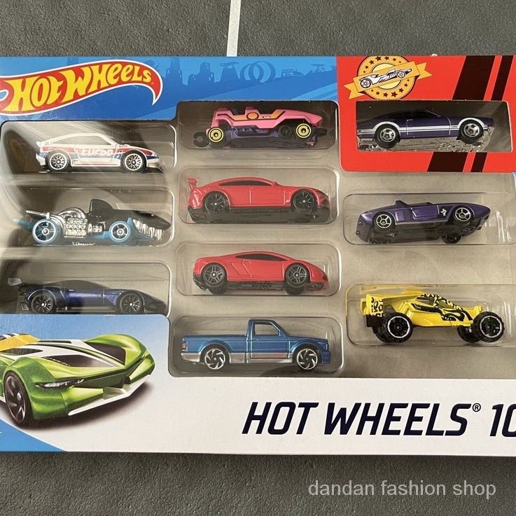 Hot Wheels Hot Cars 10 modelos de carros de liga leve caixa de