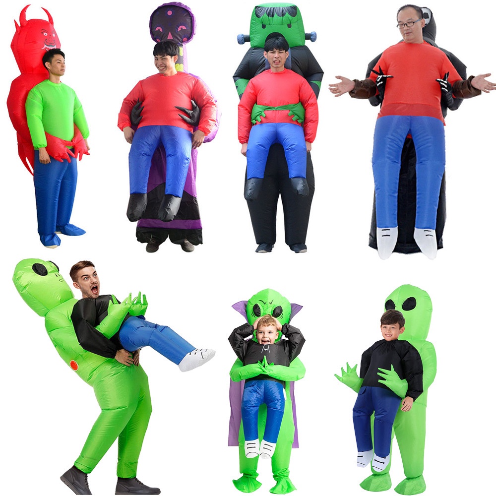 Adereços de Halloween Transfronteiriços de Halloween Alienígena Fantasia Insuflável Fantasma Abraçador Tik Tok Tok Tok Tok Tok Tok Tok Tok Tok Tok