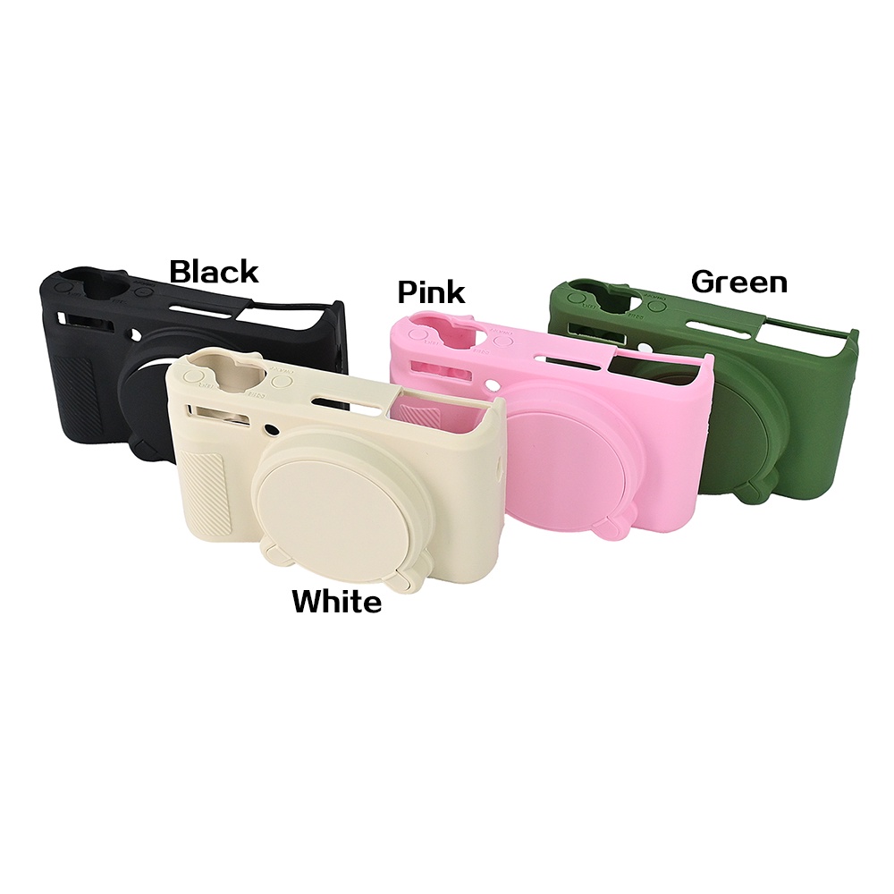 Coque Protection SX740 SX730 HS Silicone Souple SX740 Étui De Protection En Silicone Souple Anti-rayures Avec Lentille Amovible Pour Canon PowerShot SX740/SX730 Noir Coque Protection Appareil Photo SX730