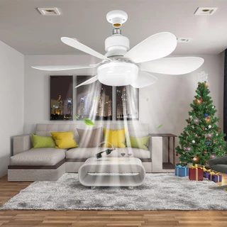 Controle Remoto Ventilador de Teto Leve 30W 3 Cores E27 110V/220V