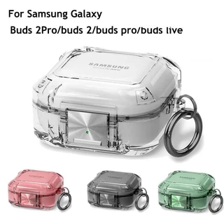 Capa À Prova De Choque Para Samsung Galaxy buds 2 pro Com Chaveiro Macia Transparente TPU live/2/2pro