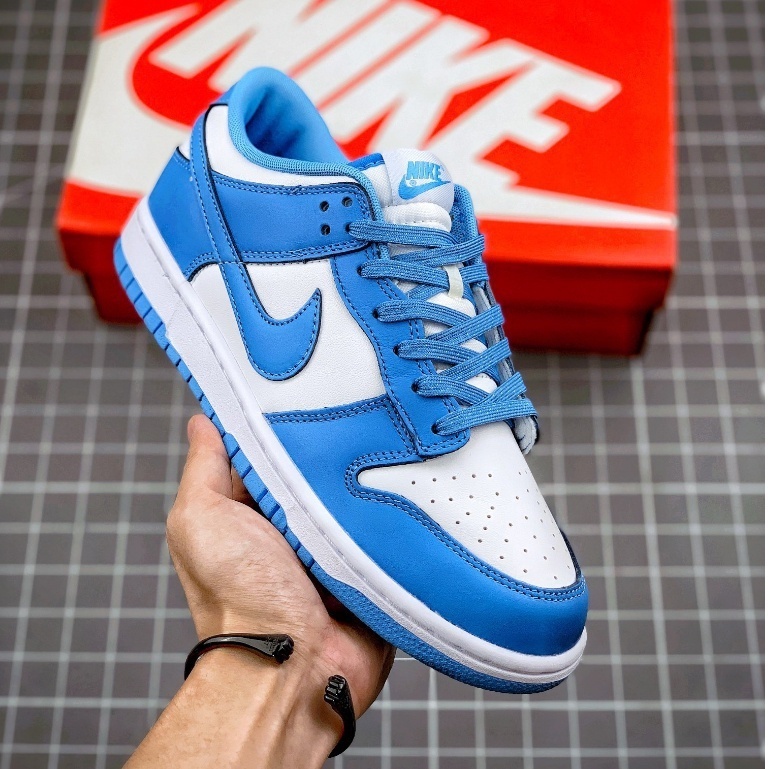 Nike SB Dunk Baixo Branco Azul-Top Tennis Lazer 36-45