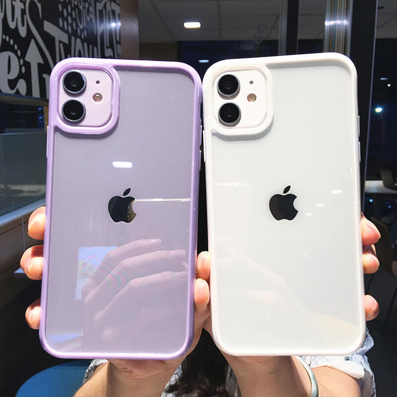 Capa De Silicone Anti-Impacto Case Capa Capinha De Celular Para iPhone 15 14 13 12 11 Pro Max Proteção Traseira