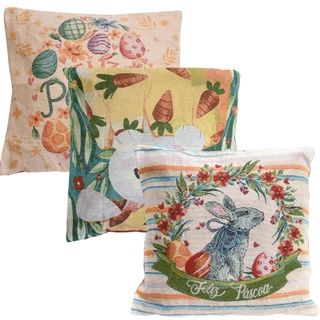 Capa de Almofada Páscoa Paske Sortido - 45 x 45 cm em Oferta na Shopee
