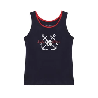 Regata Infantil Masculina Nautical Polo Wear Azul Escuro