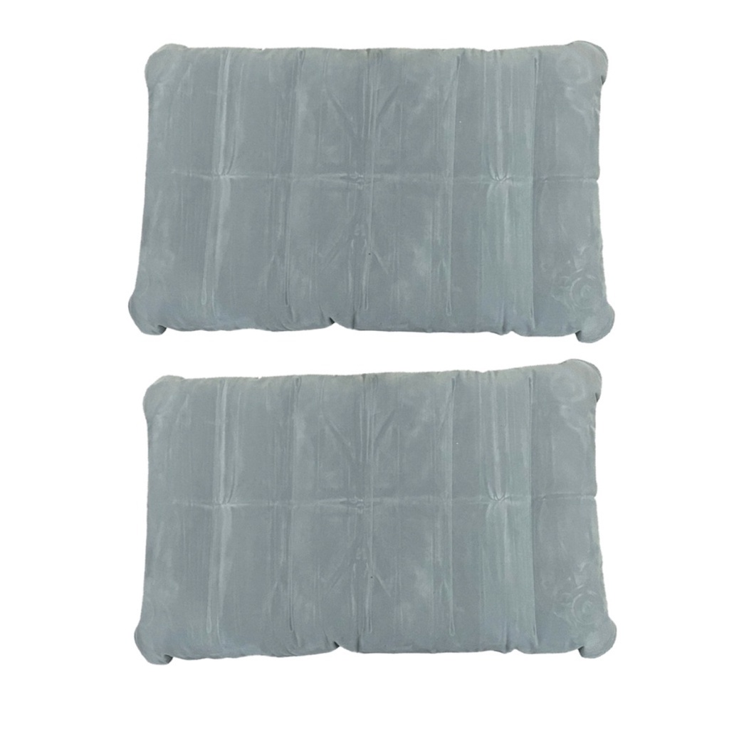 02 Almofada Inflável de 42cm Travesseiro para Viagens e Acampamentos