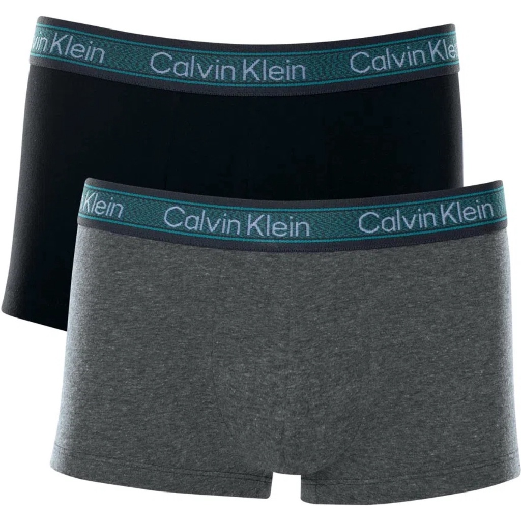 Kit 2 Cuecas Boxer Cotton Original Low Rise Trunk C11.10 Calvin Klein Preto