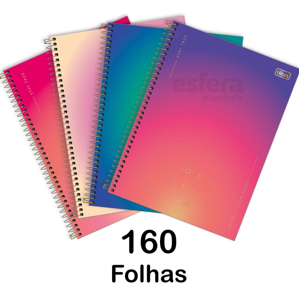 GELÉIA - Caderno Universitário - 10 matérias - 160 Folhas